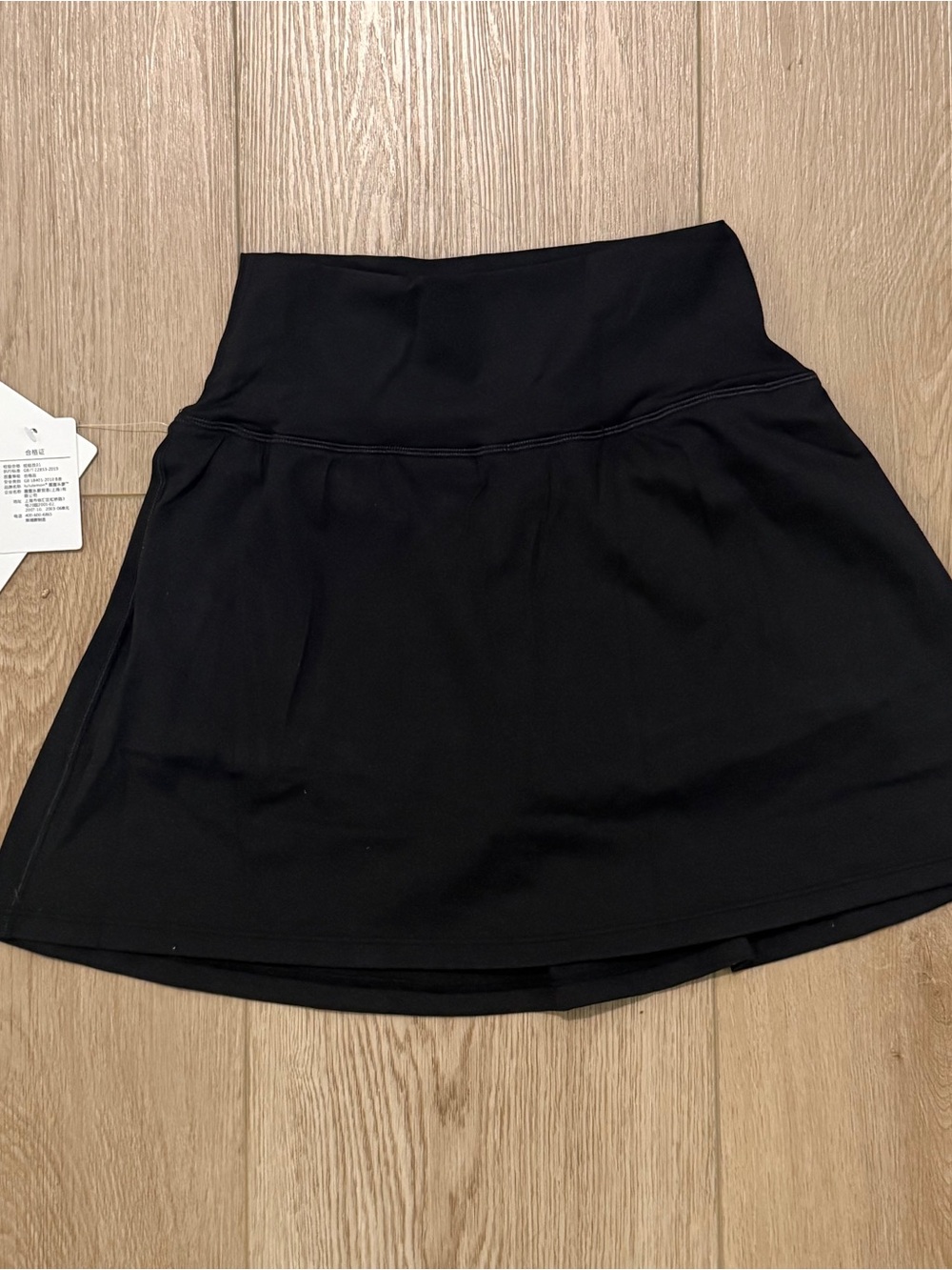 Lululemon Black Lightweight High-Rise Tennis Skirt